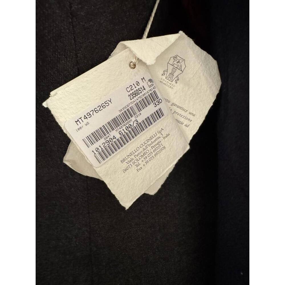Brunello Cucinelli Blazer Style Cashmere Navy Coat Size M - Picture 4 of 5